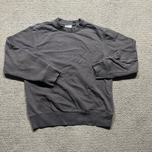 Home Essentials Gray Crewneck Sweater H&M Heavy Weight